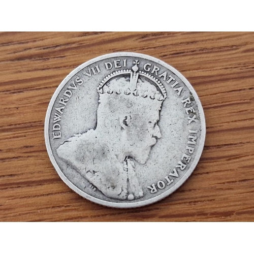 166 - Cyprus Silver Coin; 1907 King Edward VII Nine Piastre, (23.7mm, 5.65g, .925 Sterling Silver), F/XF