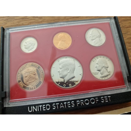 171 - 4 x United States Mint Proof Coin Sets; 1982, 1984, 1999 and 2000, (4)