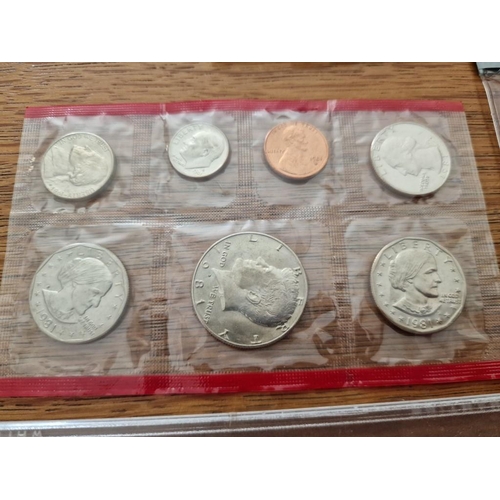 172 - United States Coin Sets; 1964 Set (5 Coin), 1981 Uncirculated Set (7 Coins) and 1963 Set (5 Coin in ... 