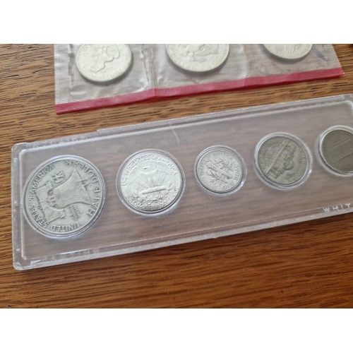 172 - United States Coin Sets; 1964 Set (5 Coin), 1981 Uncirculated Set (7 Coins) and 1963 Set (5 Coin in ... 