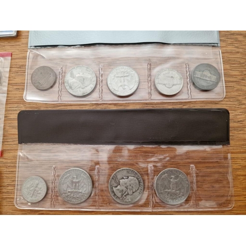 172 - United States Coin Sets; 1964 Set (5 Coin), 1981 Uncirculated Set (7 Coins) and 1963 Set (5 Coin in ... 