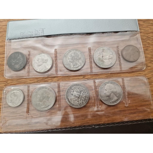 172 - United States Coin Sets; 1964 Set (5 Coin), 1981 Uncirculated Set (7 Coins) and 1963 Set (5 Coin in ... 