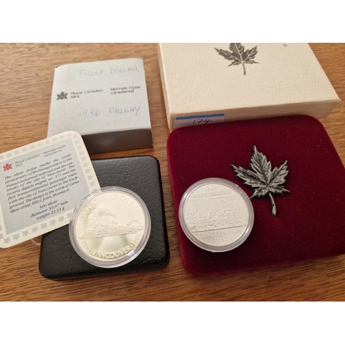 174 - 1982 Canada Confederation Constitution Specimen / Proof Dollar In Capsule and Presentation Case with... 