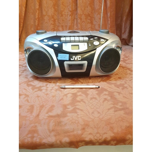 117 - JVC CD / Radio Player, * Basic Test and Radio Working *