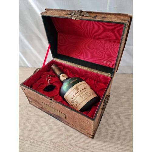 123 - Napoleon Courvoisier Cognac Brandy, (No. AS8719) in Chest Style Box