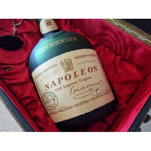 123 - Napoleon Courvoisier Cognac Brandy, (No. AS8719) in Chest Style Box