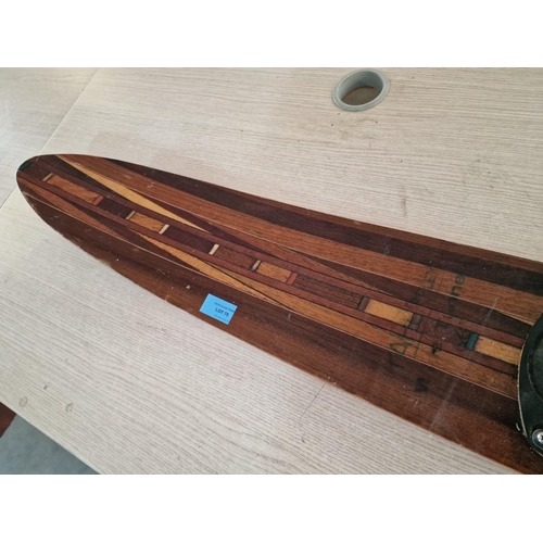 75 - Vintage Wooden Water Ski / Mono Ski