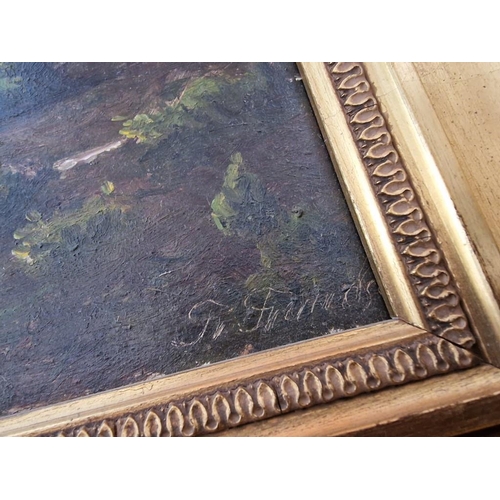 3 - Framed Oil on Board Original Painting of Countryside by Listed Danish Artist 'Frands Fransen' (1885-... 