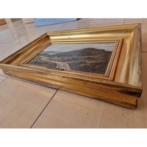 3 - Framed Oil on Board Original Painting of Countryside by Listed Danish Artist 'Frands Fransen' (1885-... 