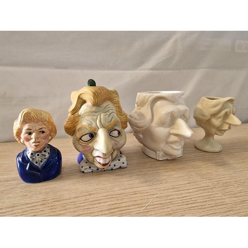 615 - Collection of 4 x Character Jugs; Kevin Francis Design for Spitting Image of Margaret Thatcher, Ltd ... 