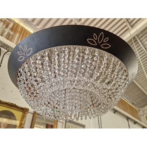 657 - Modern Round Crystal Chandelier with (Model: MX89022/12) with 7 x Rings of Hanging Crystals, Unused,... 