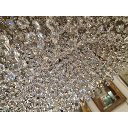 657 - Modern Round Crystal Chandelier with (Model: MX89022/12) with 7 x Rings of Hanging Crystals, Unused,... 