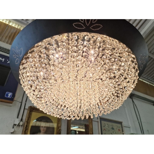 657 - Modern Round Crystal Chandelier with (Model: MX89022/12) with 7 x Rings of Hanging Crystals, Unused,... 