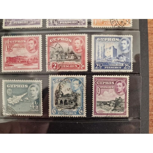 669 - Cyprus Stamps; 1937 'Coronation of King George VI' Set of 3 Stamps: 3/4, 1 1/2 & 2 1/2 Piastre, Toge... 