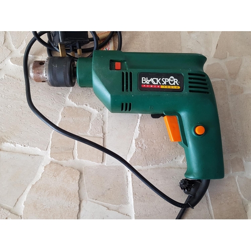 676 - Black Spur Power Tools Impact Drill (Electric Hammer Drill) BB-DR108 Z1J-DD-13 500W (Un-Tested)