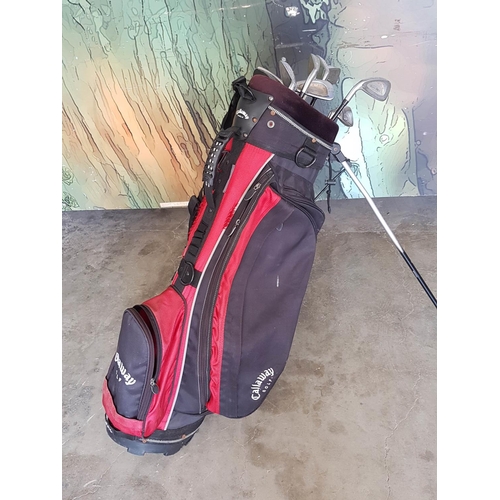 683 - Golf Bag (Callaway Golf) with Assorted Collection of Gold Clubs (Donnay, Yonex)