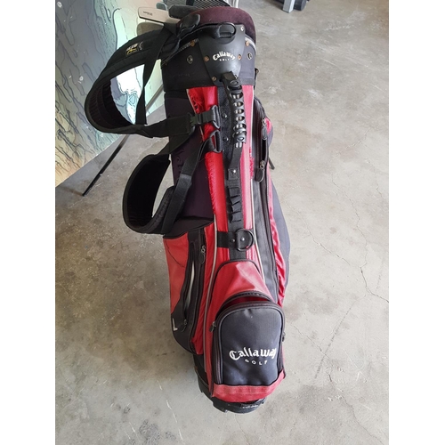 683 - Golf Bag (Callaway Golf) with Assorted Collection of Gold Clubs (Donnay, Yonex)