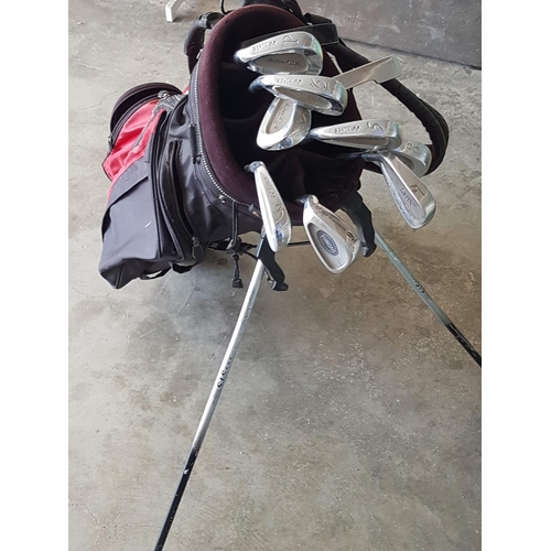 683 - Golf Bag (Callaway Golf) with Assorted Collection of Gold Clubs (Donnay, Yonex)