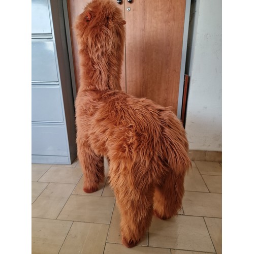 100p - Large Floor Standing Alpaca, in Fury 'Rust' Colour, Made by 'Childhome' of Belgium, (Approx. H: 106c... 