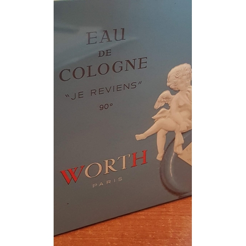 277p - Vintage (Circa 1960's) Je Reviens 90 Degrees Worth Paris Eau De Colonge, Unopened