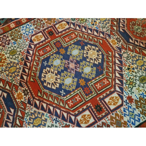 9 - Decorative Hand Woven Carpet with Geometric Patterns, (Approx. 127 x 207cm)