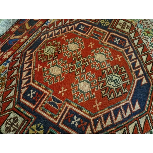 9 - Decorative Hand Woven Carpet with Geometric Patterns, (Approx. 127 x 207cm)