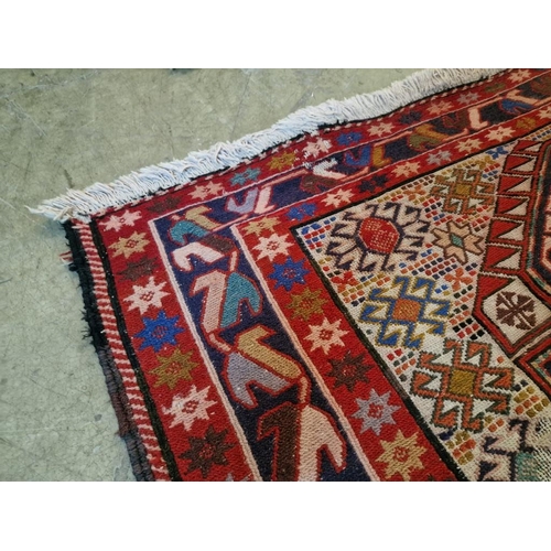 9 - Decorative Hand Woven Carpet with Geometric Patterns, (Approx. 127 x 207cm)