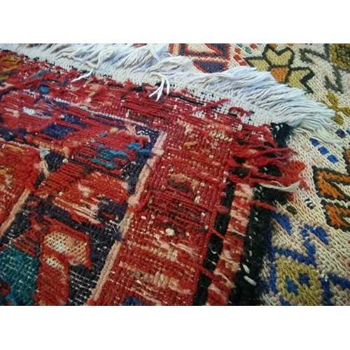 9 - Decorative Hand Woven Carpet with Geometric Patterns, (Approx. 127 x 207cm)