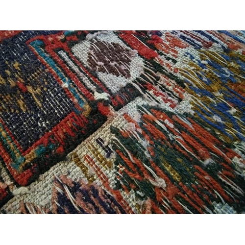 9 - Decorative Hand Woven Carpet with Geometric Patterns, (Approx. 127 x 207cm)