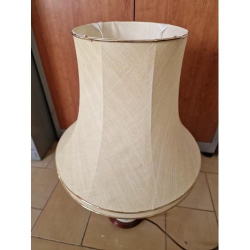 299 - Decorative Lamp with Chinese Vase Base and Cream Shade