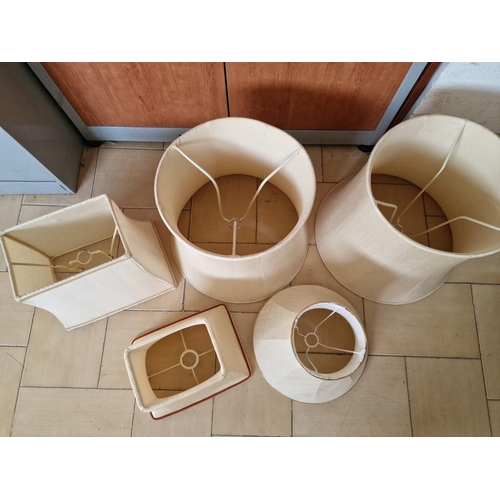 301 - Collection of 5 x Assorted Cream Colour Lamp Shades, (5)