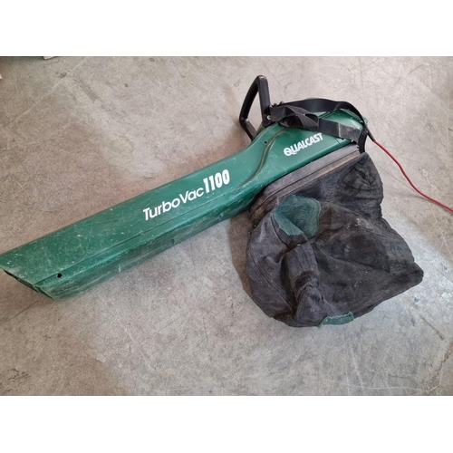 399 - Qualcast TurboVac 1100 Garden Vacuum, 

* Basic Test and Working When Lotted *