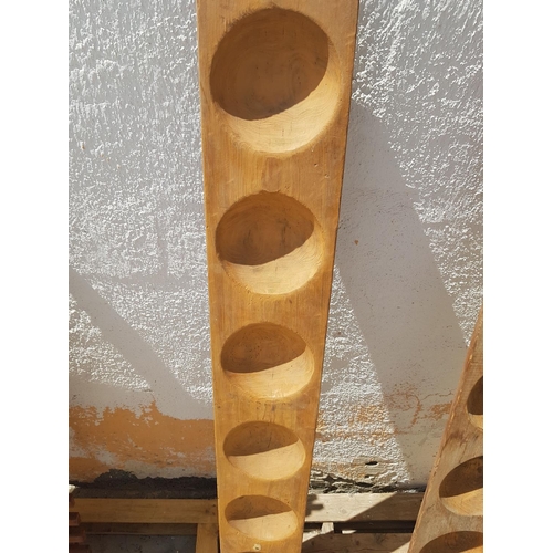 303 - Vintage Cypriot Wooden Bread Mould (Approx. 23 x 166cm)