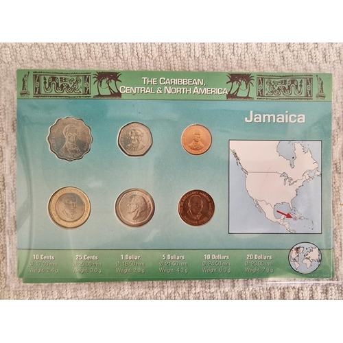 35 - 4 x Uncirculated Coin Sets; Jamaica, Argentina, Tanzania and Columbia (see multiple photos), (4)