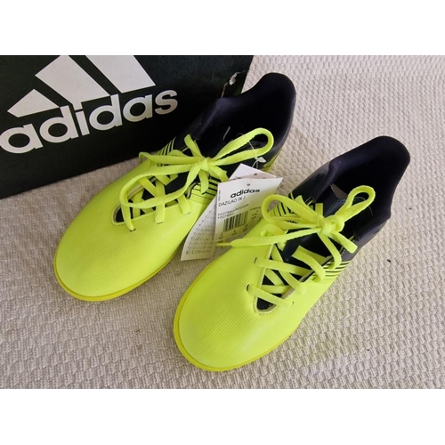 56 - Adidas 'Dazilao' Football Shoes, Yellow Colour, (Size UK: 5), Look Unused with Original Box