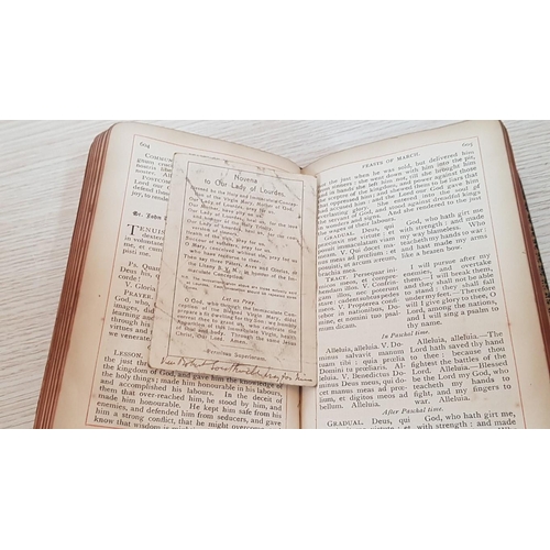 160 - Antique Religious Book; 1906, The Missal For The Use of the Laity; Arranged by the Late Very Rev. Pr... 