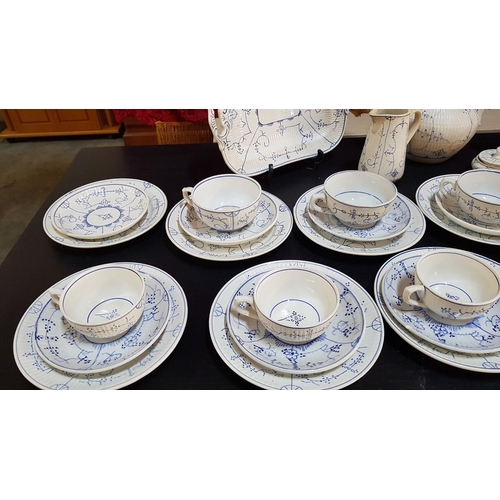 185 - Large Collection of Antique Villeroy & Boch Tableware; Various Related Porcelain Makers Stamps (see ... 