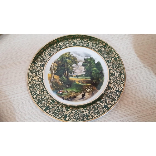 194 - Collection of 4 x Decorative Porcelain Plates, (Approx. Ave. Ø: 26cm), (4)