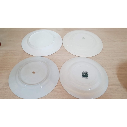 194 - Collection of 4 x Decorative Porcelain Plates, (Approx. Ave. Ø: 26cm), (4)