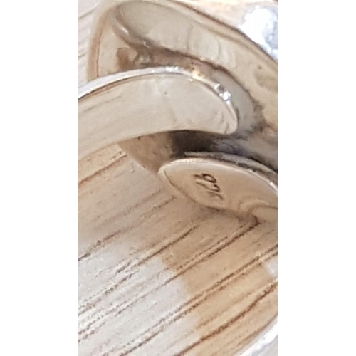 207 - Silver (.925) Shell Ring, (Approx. Size: N)