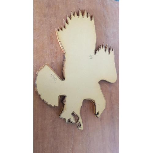 211 - Carved Wood Eagle Wall Decoration, (Approx. 70 x 45cm Overall)