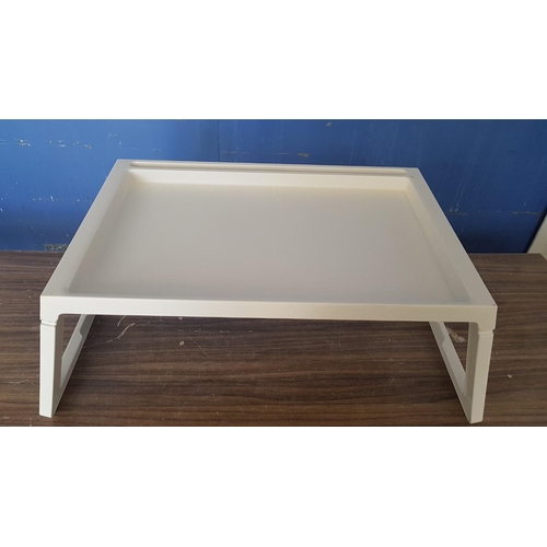 223 - Ikea 'Kupsk' Bed / Laptop Tray (White Colour & Folding), (Approx. 36 x 56cm)