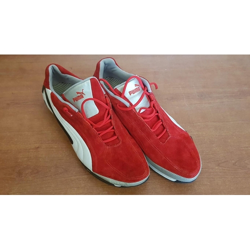 227 - Puma 'Speed Future' Red, Black & White Running Shoes, (Size: 45 EU)