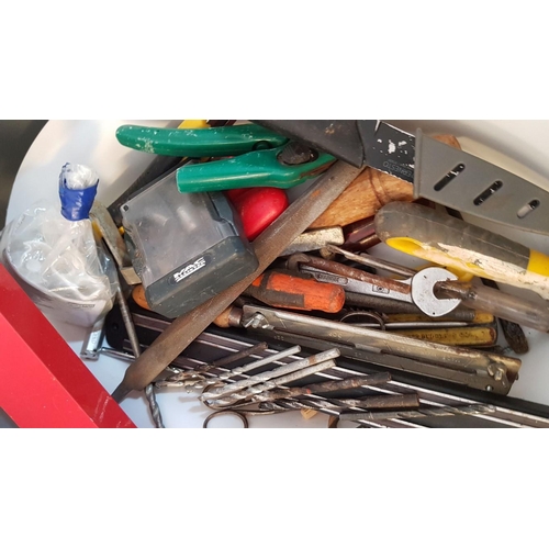 230 - Large Plastic Tool Box with Collection of Assorted Tools (see multiple catalogue photos)