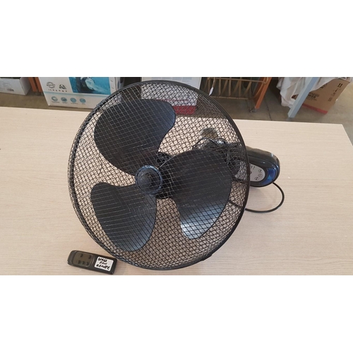 239 - 'Otto' 18'' Wall Fan (Model: NKB40B-6), Black Colour with Remote Control, * Basic Test and Working *