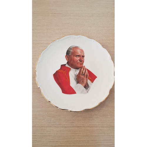 45 - Royal Albert Memorabilia Plate, 'Visit of His Holiness Pope John Paul II to the UK 1982), (Approx. Ø... 