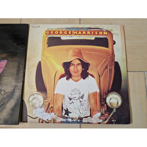 110 - Collection of George Harrison and John Lennon LP Vinyl Records and One 45 RPM Single, Together with ... 