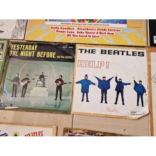 111 - Collection of The Beatles LP and 45RPM Single Records, (See multiple catalogue photos for titles), (... 