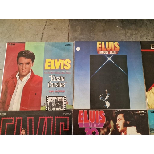 17 - Collection of 7 x Elvis Presley LP Vinyl Records and 2 x Books, (see multiple catalogue photos for t... 