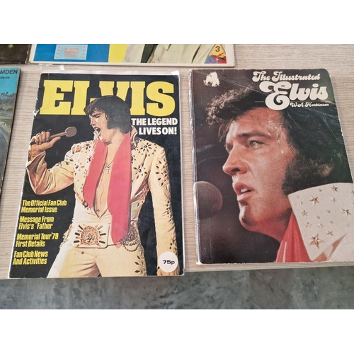 17 - Collection of 7 x Elvis Presley LP Vinyl Records and 2 x Books, (see multiple catalogue photos for t... 